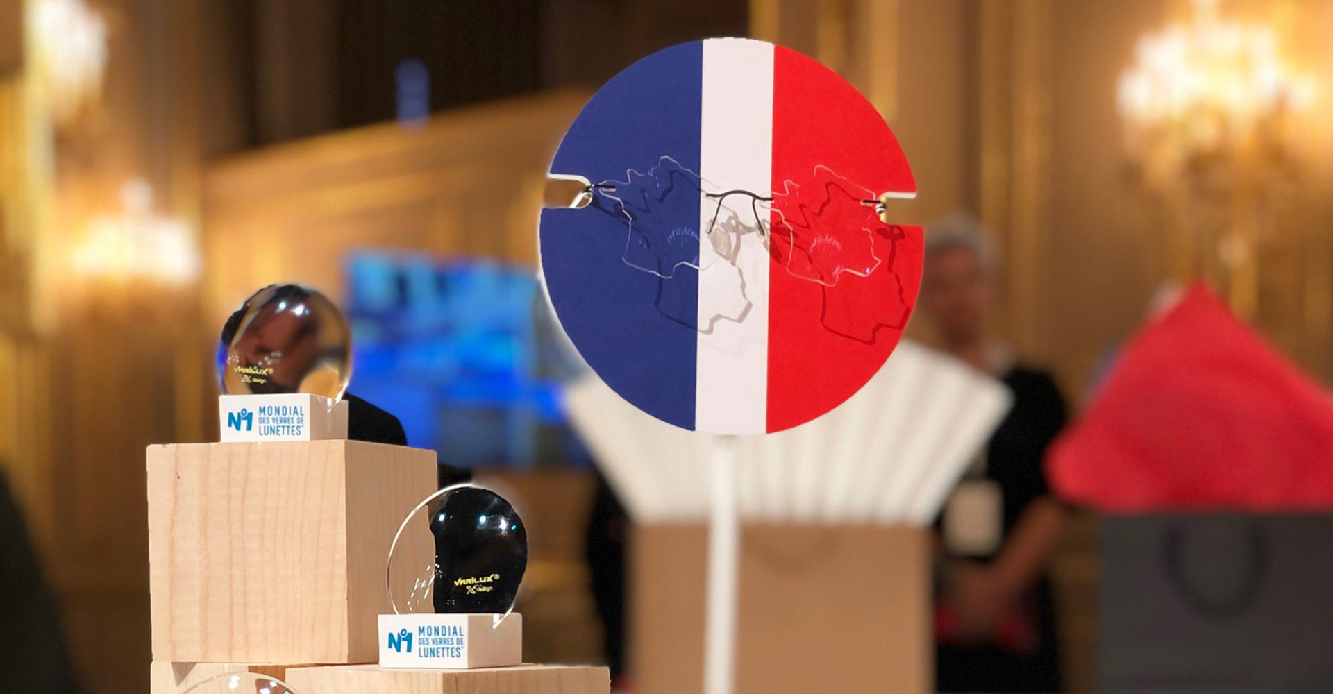 Exposition du fabriqué en France à l'Elysée par LEOO, syndicat des fabricants français de l’optique ophtalmique